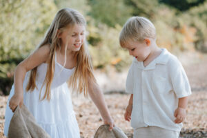 Natural Moment of Boy and Girl