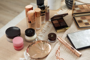 Details of Make-up for branding shoot